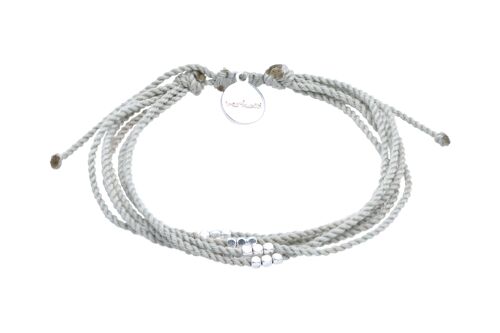 Silver beads armband