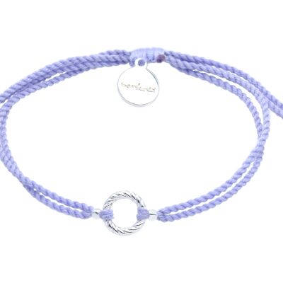 Brazalete Twisted String - Lila