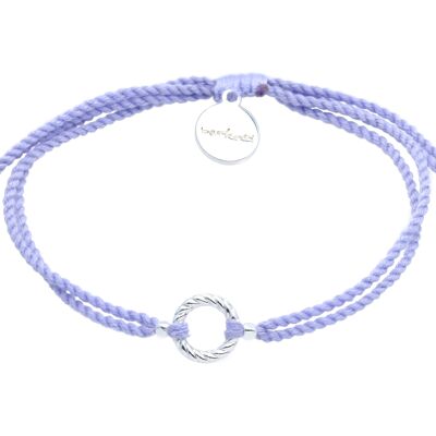 Twisted String armband - Lilac