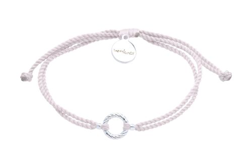 Twisted String armband - Cherry Blossom