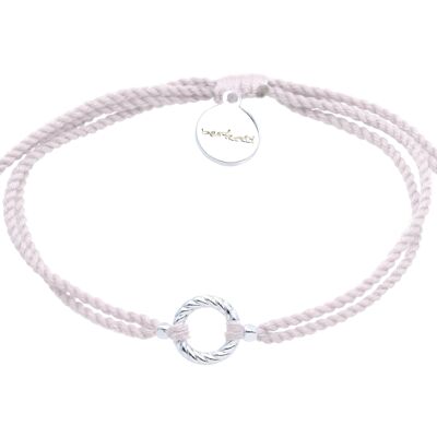 Twisted String armband - Cherry Blossom