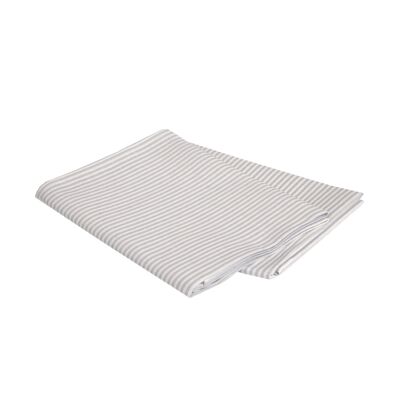 Tea towel STRIPES made of half linen, color: gray