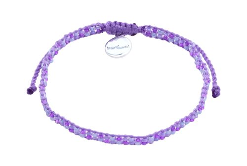 Color Beads armband - Purple