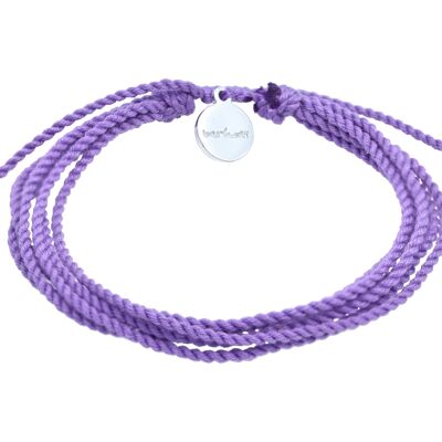 Brazalete de cuerdas - Violeta