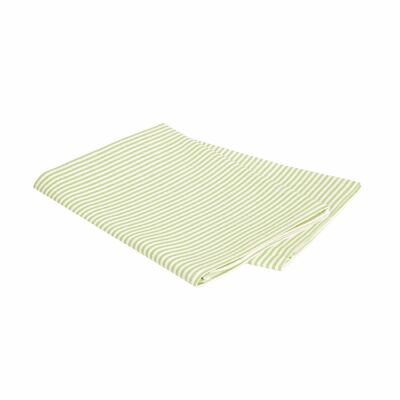 Tea towel STRIPES made of half linen, color: green