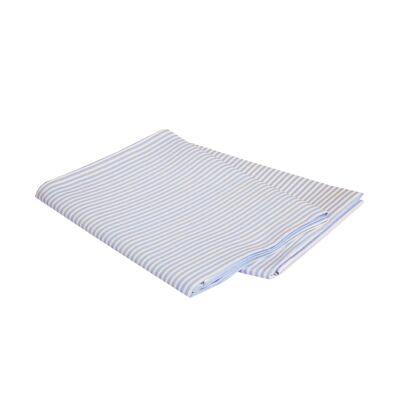 Tea towel STRIPES made of half linen, color: sky blue