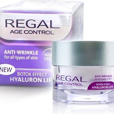 Regal Age Control Anti Rimpel Nachtcrème - Botox Effect & Hyaluron Lifting