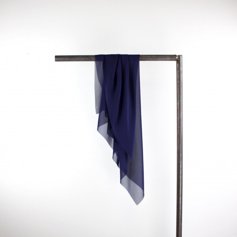 Tessuto chiffon chiffon navy