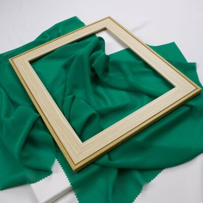 Andalusian green chiffon gauze fabric