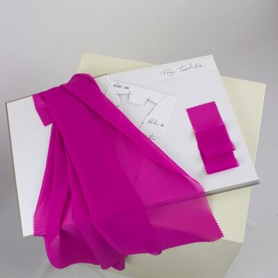 Fuchsia chiffon chiffon fabric