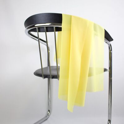 Tissu mousseline de soie jaune