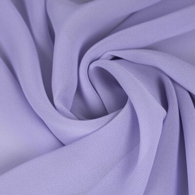 Tissu en mousseline de soie lilas