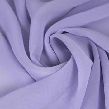 Tissu en mousseline de soie lilas 1