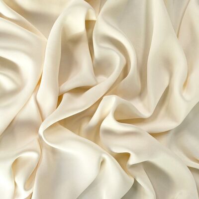 Ecru twist crepe fabric