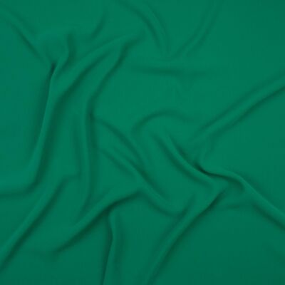 Andalusia green twist crepe fabric