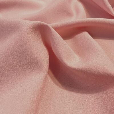 Baby pink crepe fabric