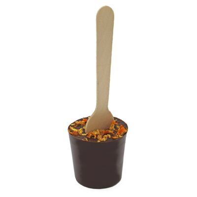 Ritonka Hot Choco Stick Pan de jengibre de chocolate amargo, naranja