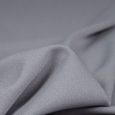 Gray crepe fabric