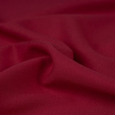 Scarlet crepe fabric