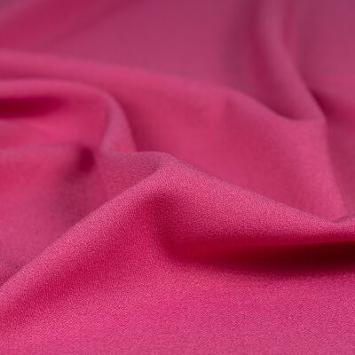 Bubblegum pink crepe fabric