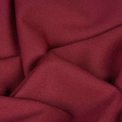Garnet crepe fabric