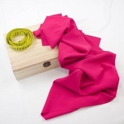 Fuchsia crepe fabric