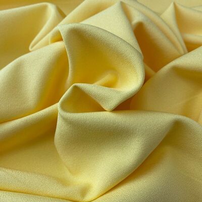 Canary yellow crepe fabric