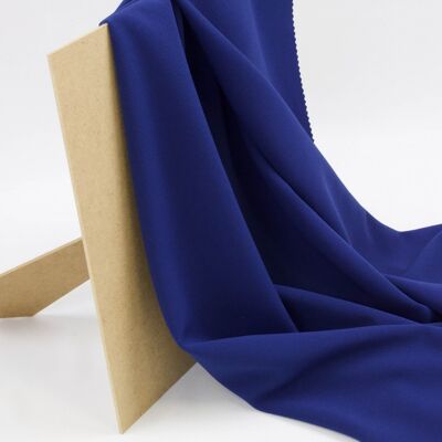 Neoprene crepe fabric blue