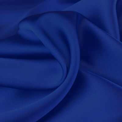 Satin torsadé stretch stretch bleu nuit