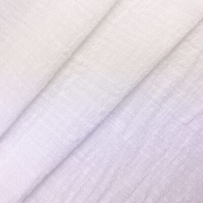 White bambula cotton fabric