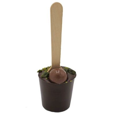 Ritonka Hot Choco Stick Praliné au chocolat amer et pistache