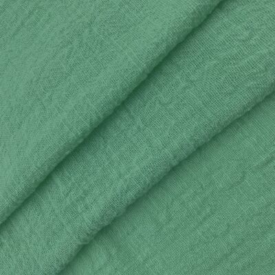 Tissu coton bambou vert aqua