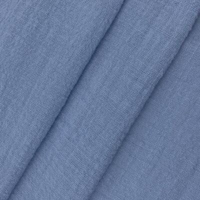 Tissu coton bambula bleu
