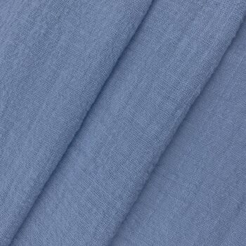 Tissu coton bambula bleu 1