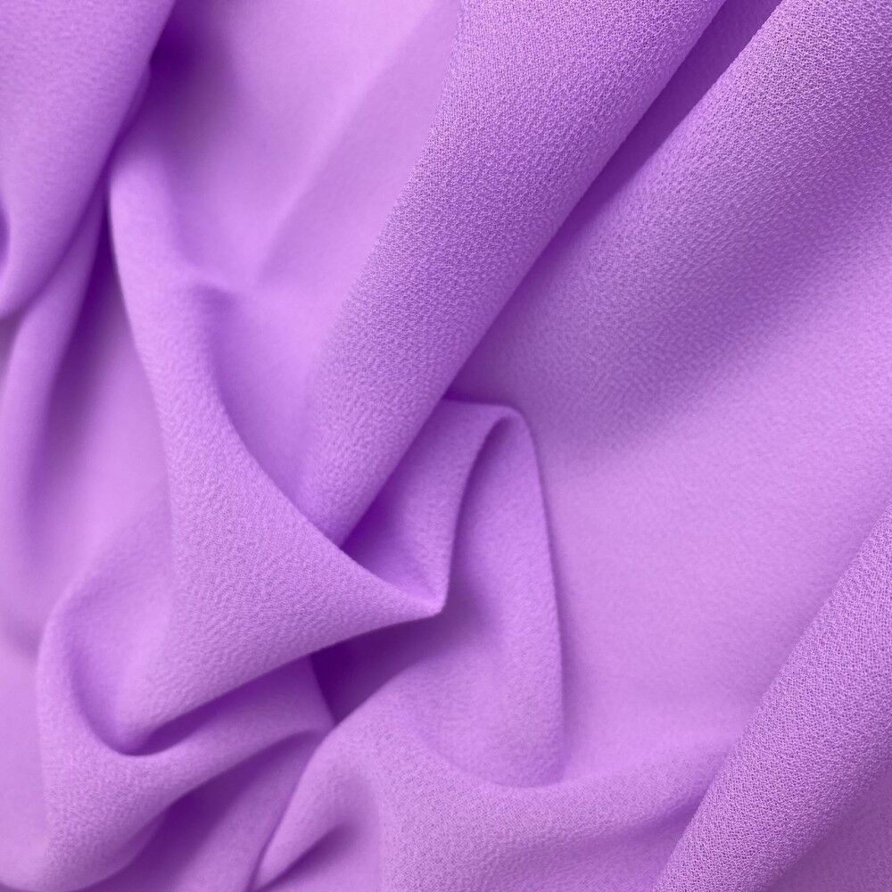 Tessuto chiffon crepe malva