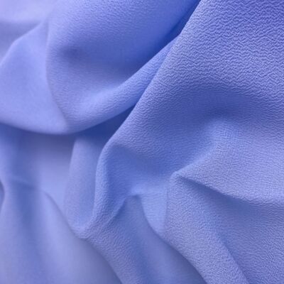 Tela Chiffon crepe azul claro