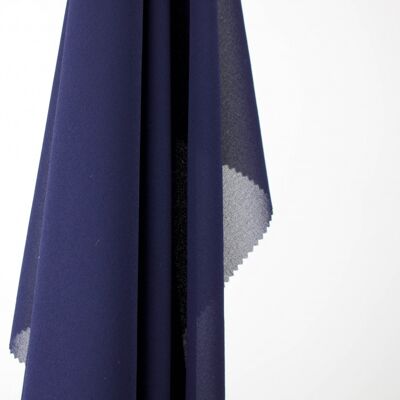 Navy crepe chiffon fabric