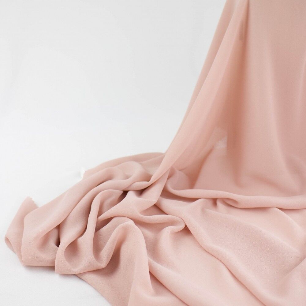 Tela Chiffon crepe nude