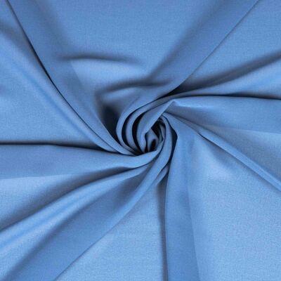 Chiffon crepe blu petrolio