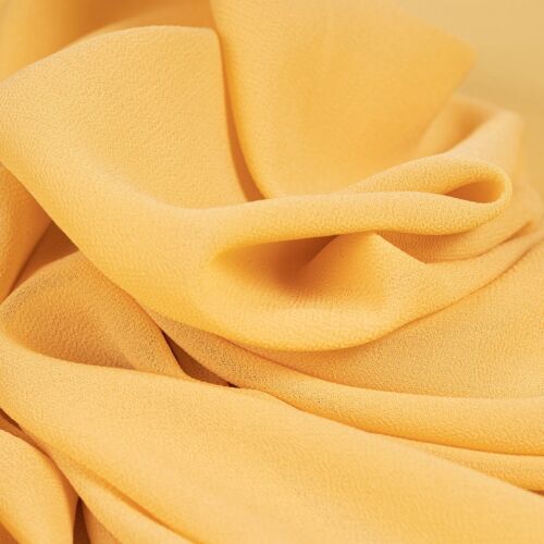 Tela Chiffon crepe amarillo canario