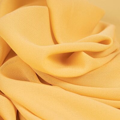 Canarian yellow crepe Chiffon fabric