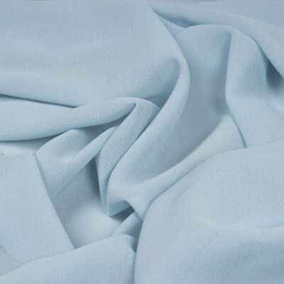 Sky blue crepe chiffon fabric