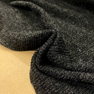Jersey knit fabric black