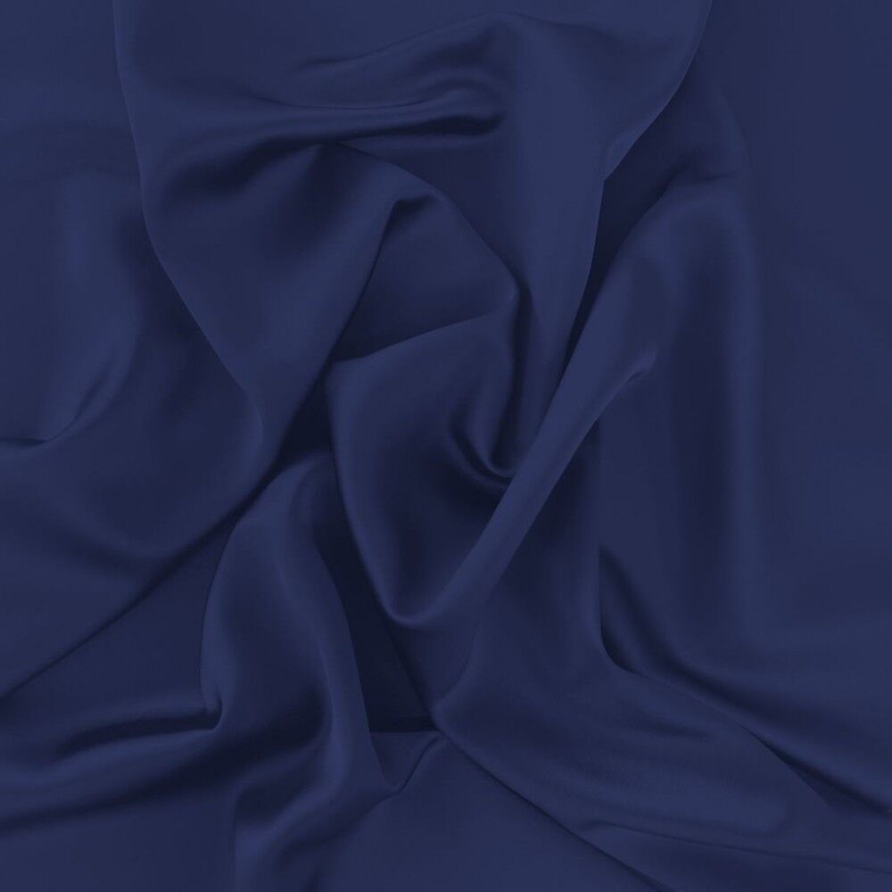 Tessuto raso Twist Blu notte