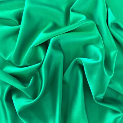 Green twist satin fabric Andalusia