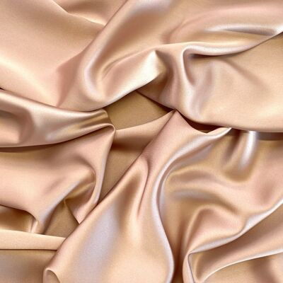 Tissu satin torsadé doré