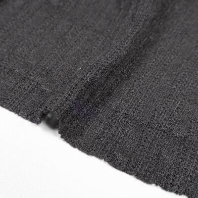 Tessuto a maglia tricot nero