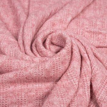 Tissu tricot rose 1