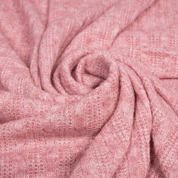 Tissu tricot rose 2