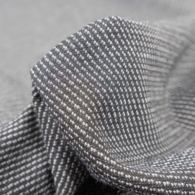 White twill jacquard knit fabric